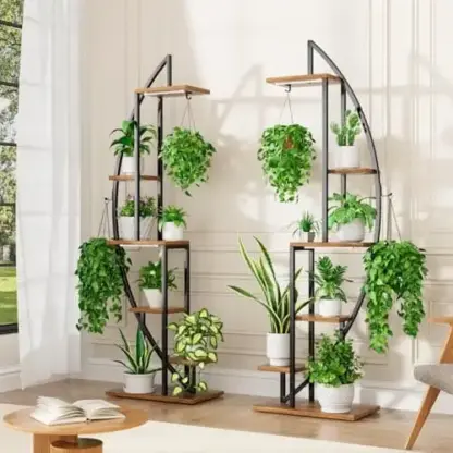 Moonflower™ Stojalo za rastline v obliki polmeseca z osvetlitvijo