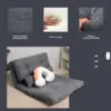 LoungeFlex™ zložljiv mini talni kavč