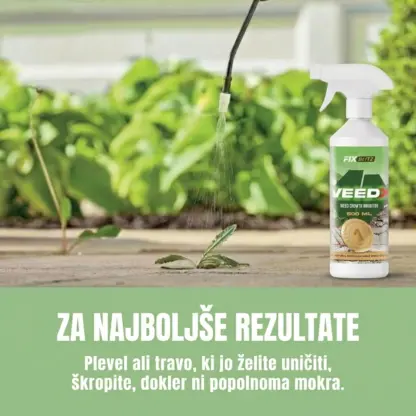 WeedX™ – 100 % naravni zaviralec rasti plevela