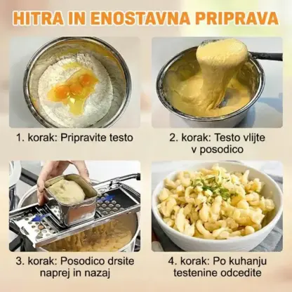 SpaetzlePro™ stiskalnica za špecle iz nerjavečega jekla