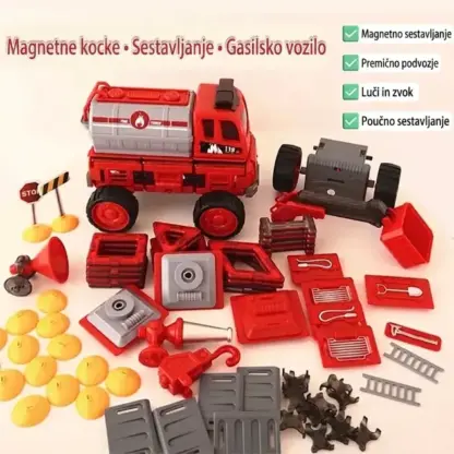 MagnaFleet™ 8 v 1 komplet magnetnih ploščic za sestavljanje