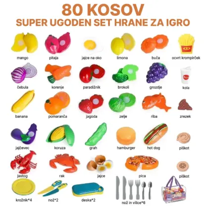 PlayChef™ otroški set hrane za igro vlog