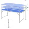 CampMate™ zložljiva aluminijasta miza za kampiranje s 4 stoli