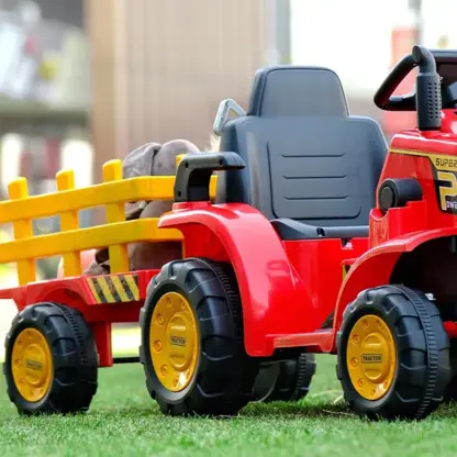 FarmRider™ otroški traktor na akumulator s prikolico