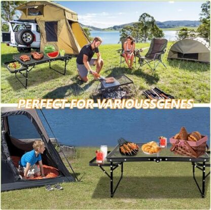 CampMax™ zunanja zložljiva mrežasta miza