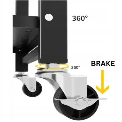 StackMax™ zložljiv kovinski regal - 4 nivoji