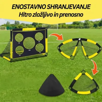 SoccerShot™ otroški nogometni gol s tarčo