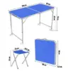 CampMate™ zložljiva aluminijasta miza za kampiranje s 4 stoli