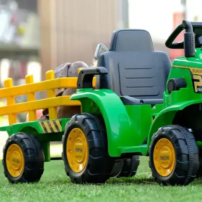 FarmRider™ otroški traktor na akumulator s prikolico