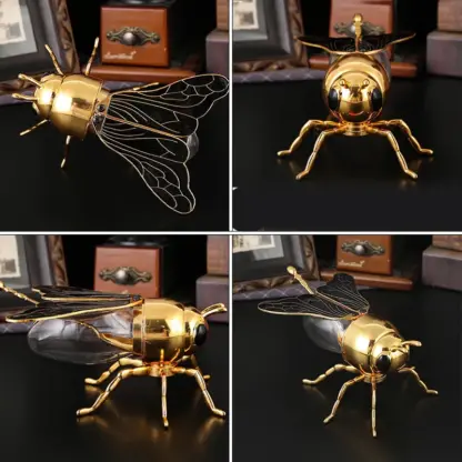 BeeJar™ posodica za med z motivom čebele in žličko-middle