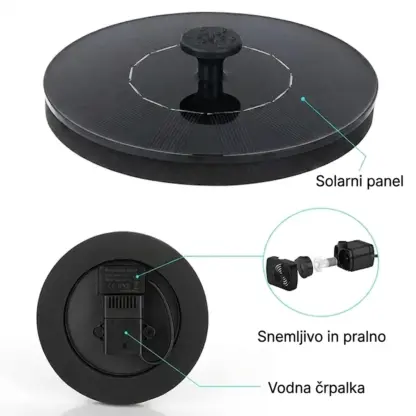 SunStream™ solarna vodna fontana-middle