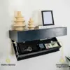FloatShelf™ stenska polica s skritim predalom (53 x 17,5 x 5 cm)-middle