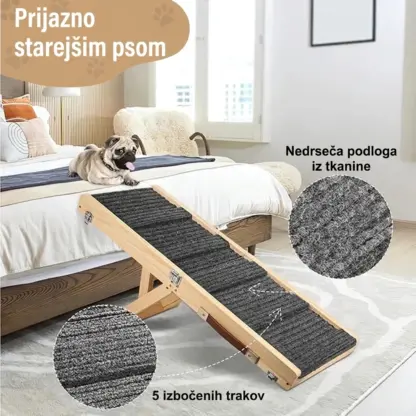 PawClimb™ zložljiva nastavljiva pasja rampa-middle