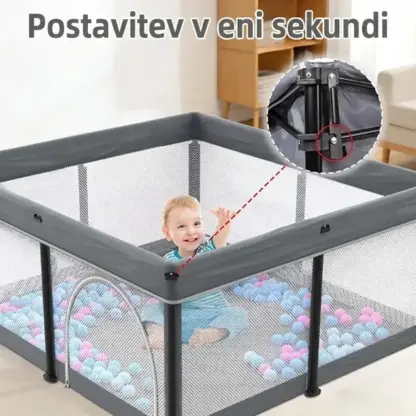 NestPlay™ zložljiva otroška stajica (127 x 127 cm)-middle