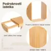 ClearGrain™ leseno-akrilne posode za shranjevanje (3 kosi)-middle