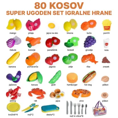 PlayChef™ otroški set hrane za igro vlog-middle