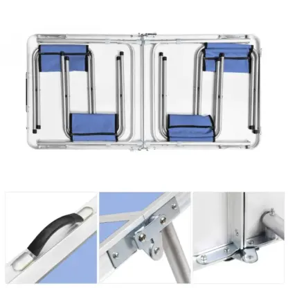 CampMate™ zložljiva aluminijasta miza za kampiranje s 4 stoli-middle