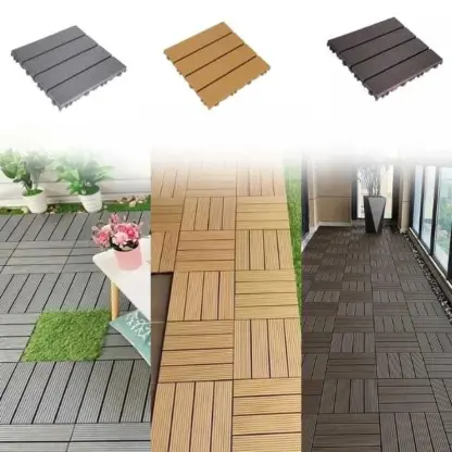 DeckLock™ povezljive PVC plošče z imitacijo lesa – 12x (30x30cm) = 1,08 m²-middle