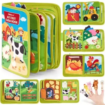 LittleFarmer™ otroška montessori kmetijska knjiga-middle