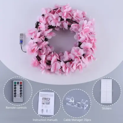 FloraVine™ svetleča cvetlična stenska prepletenka - 144 LED-middle