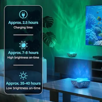 StarLume™ LED projektor v obliki morske zvezde z daljincem-middle