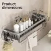 LotionShelf™ polička za losjone in kozmetiko s priseski-middle