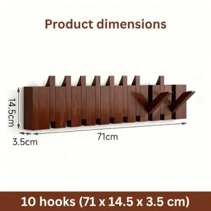 PianoRack™ leseno stojalo za obešanje v obliki klavirskih tipk-middle