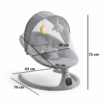 Električni otroški gugalnik z daljincem RockyBaby™-middle