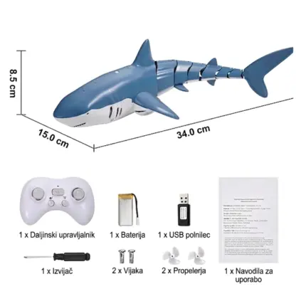JawHunter™ daljinsko vodena igrača veliki beli morski pes-middle