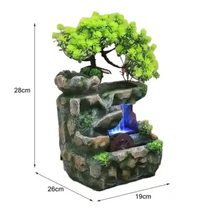 DreamMill™ namizna LED fontana z mlinskim kolesom-middle