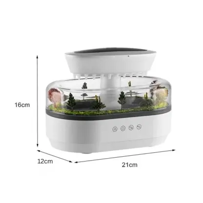 MistScape™ LED vlažilec in difuzor z mini pokrajino-middle