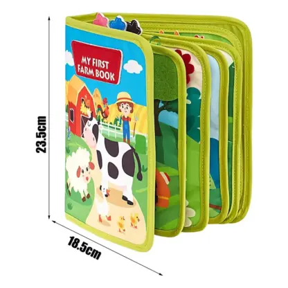 LittleFarmer™ otroška montessori kmetijska knjiga-middle