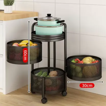 RotatoRack™ 3-slojni organizator na vozičku-middle