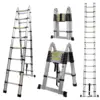 LadMax™ aluminijasta teleskopska zložljiva lestev 220-440 cm