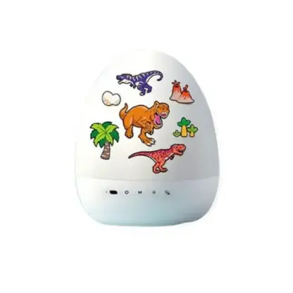 DinoGlow™ LED projektor v obliki dinozavrovega jajca z 21 motivi